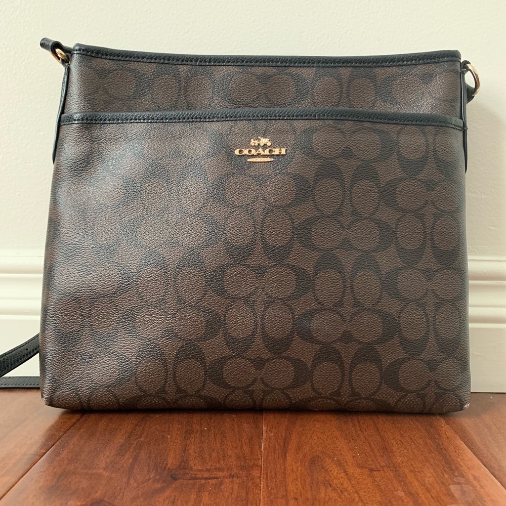Coach Signature Crossbody File Handbag